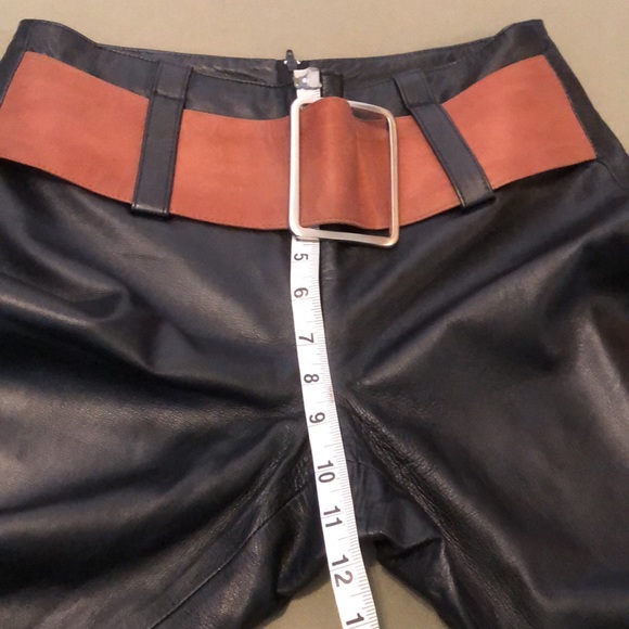 ISABEL U.S.A 💯% black color Leather, women’s Pants fully lined size 4” - Picture 12 of 16